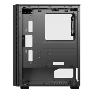 Sharx STRIKER S200B Mid Tower Gaming PC Case - Black (4-Fans) - Image 6