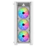 Sharx STRIKER S200W Mid Tower Gaming PC Case - White (4-Fans) - Image 2