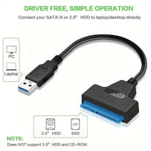 USB to SATA Converter Adapter for 2.5 inch HDD/SSD - Image 3