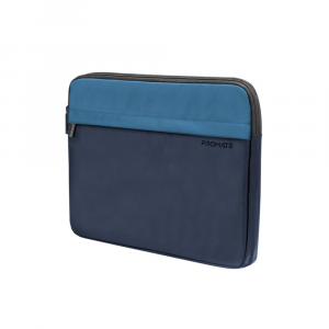 Promate - Lightweight 13" Tablet Sleeve with Front Storage Zipper - Blue