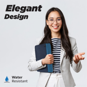 Promate - Lightweight 13" Tablet Sleeve with Front Storage Zipper - Blue - Image 6