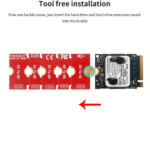 TISHRIC M.2 NVME SSD Extension Adapter - 5 Adjustable Lengths - Image 3