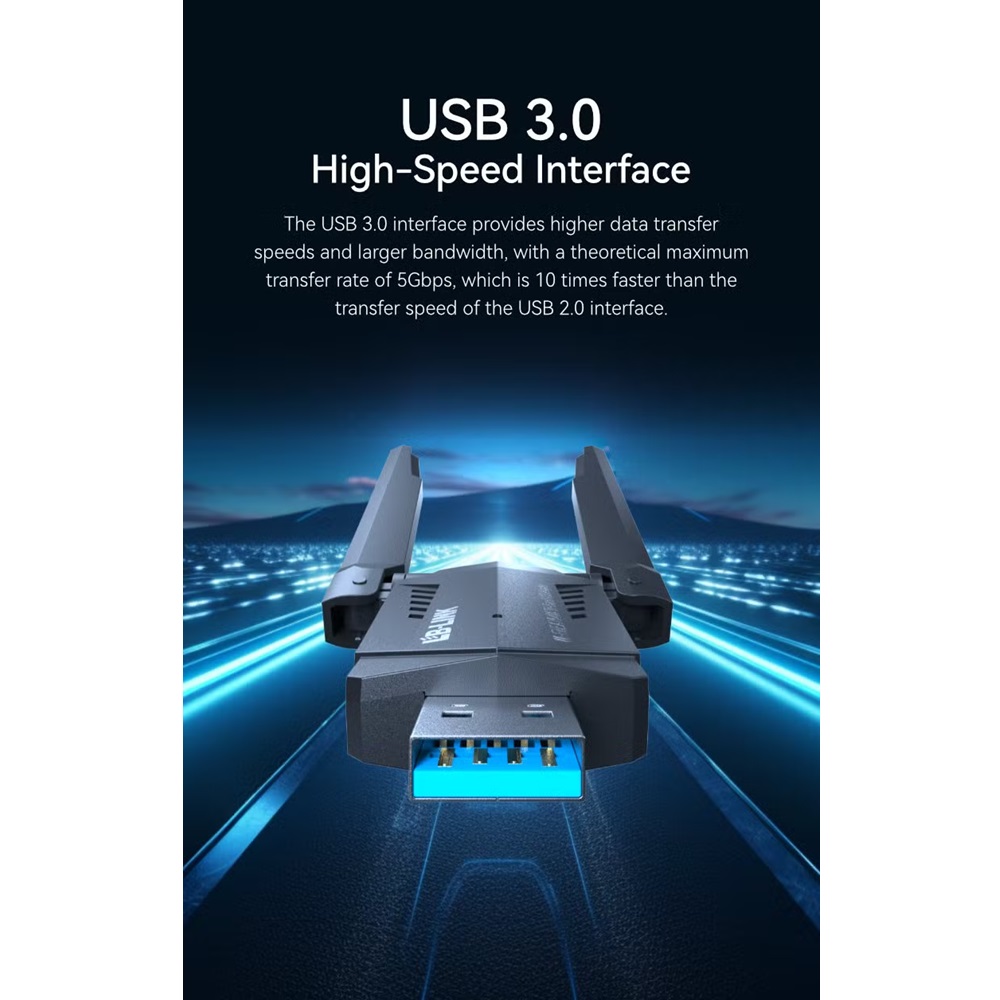 LB-LINK WTN3000E AXE3000 WiFi 6E Tri-Band USB Adapter - Image 4