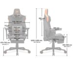 COUGAR Armor EVO M Gaming Chair Retractable Footrest - Gold, 160kg - Image 10