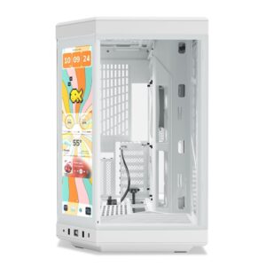 HYTE Y70 Touch Infinite ATX Mid Tower Dual Chamber PC Case, White - Image 2