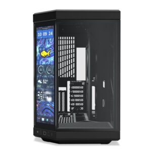 HYTE Y70 Touch Infinite ATX Mid Tower Dual Chamber PC Case, Black - Image 2