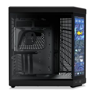 HYTE Y70 Touch Infinite ATX Mid Tower Dual Chamber PC Case, Black - Image 3