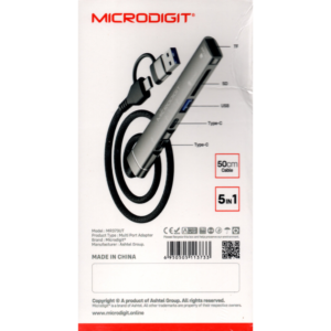 MicroDigit MR373UT USB-C & USB3.0 5in1 Docking Station Hub Multi Port Adapter - Image 2