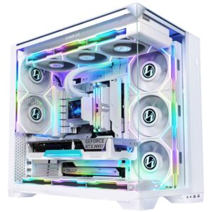 Lian Li O11 Vision Compact Mid Tower PC Case (White) - Image 4