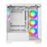 AZZA CSAZ-570 COVE WHITE Mid Tower Gaming PC Case - 4-Fans - Image 3
