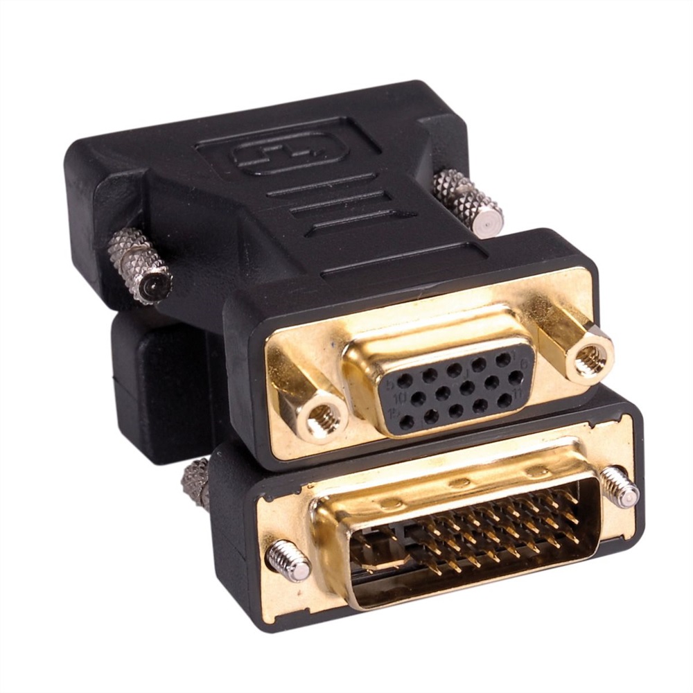 DVI to VGA Adapter, DVI 24+5 Male to VGA Female Connector Converter