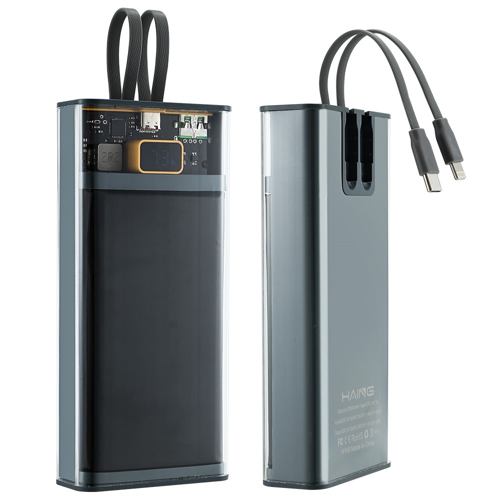 HAING H166 LED Digital Display Fast Charging 20000mAh Power Bank - Image 2