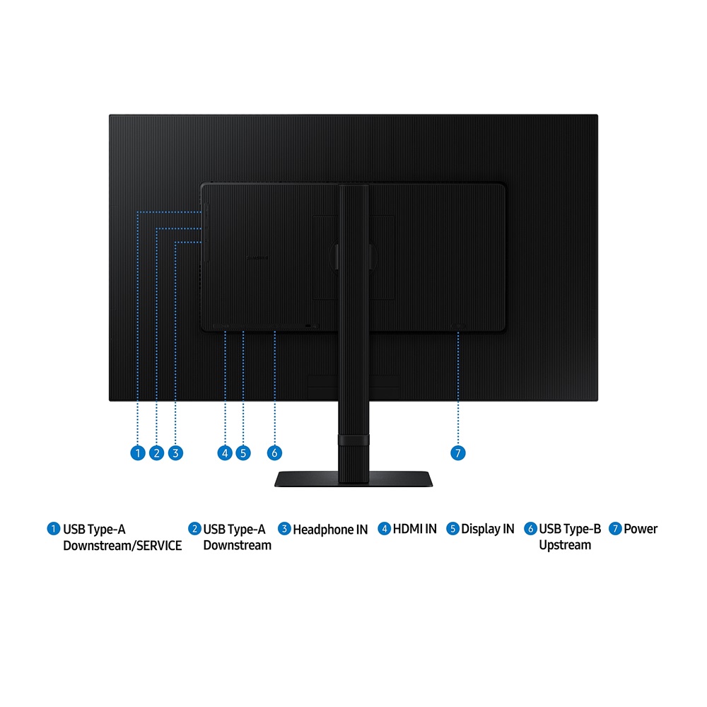 SAMSUNG 32" ViewFinity S6 D606 2K 100Hz 5ms IPS HDR PIP PBP sRGB Rotatable Monitor - Image 6