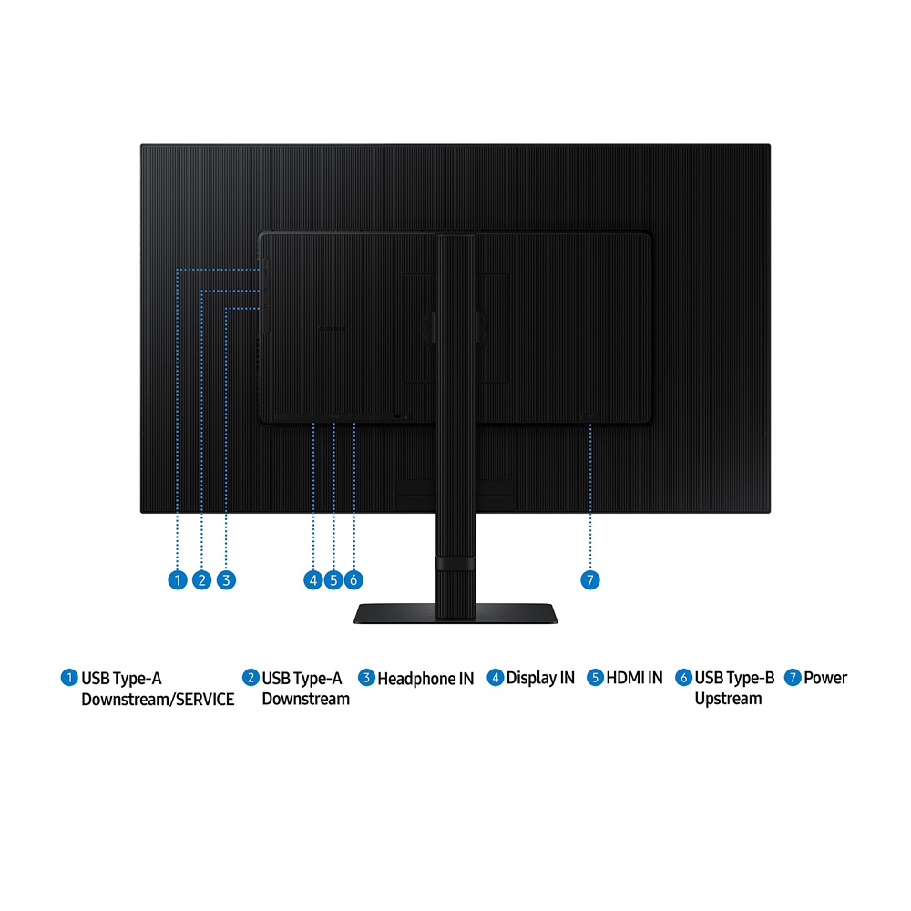 SAMSUNG 32" ViewFinity S8 D806E 4K 60Hz 5ms VA HDR PIP PBP sRGB Rotatable Monitor, 32S8 - Image 6