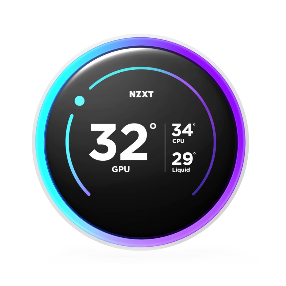 NZXT Kraken Elite 360 RGB - 360mm AIO Liquid Cooler with 2.72" IPS LCD & RGB, White - Image 3