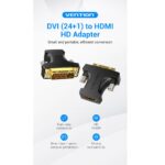 Vention HDMI Female to DVI (24+1) Male Adapter Black - Image 2