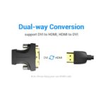 Vention HDMI Female to DVI (24+1) Male Adapter Black - Image 4