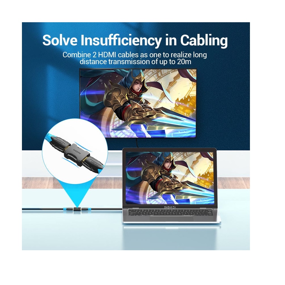 Vention AIRB HDMI Female to Female Coupler Joinder Adapter 4K@60Hz - Image 4