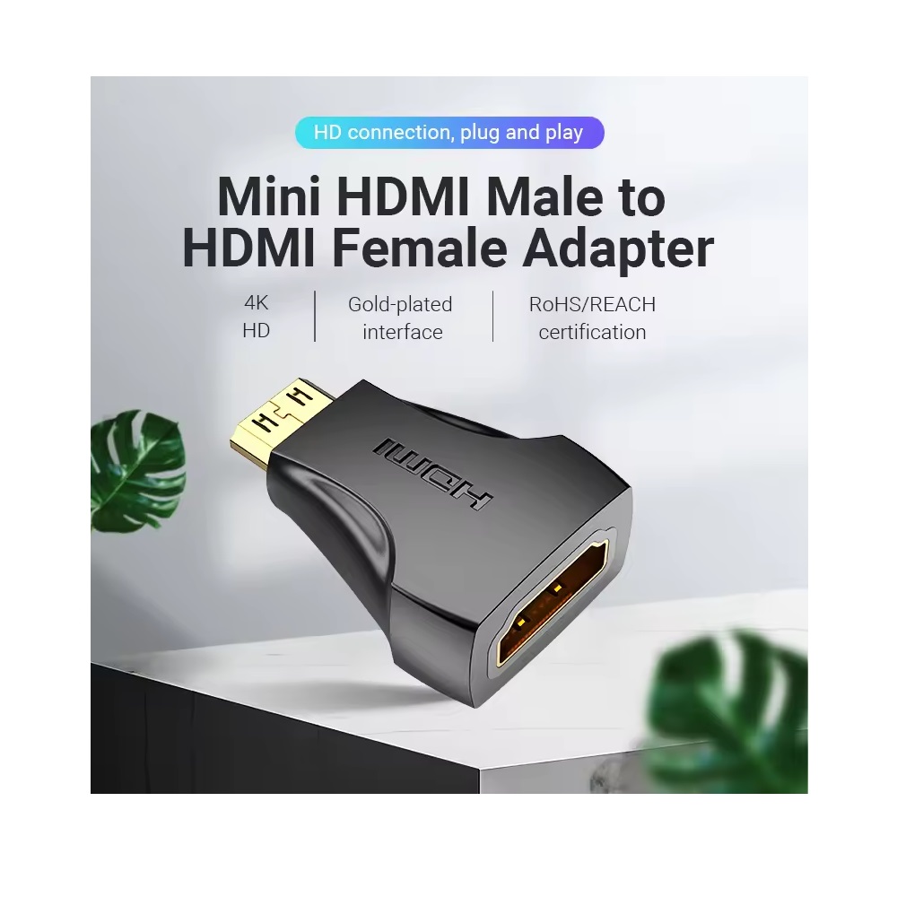 Vention Mini HDMI Male to HDMI Female Adapter 1080P@60Hz - Image 2