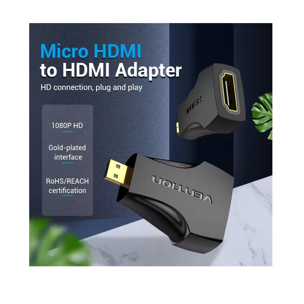 Vention Micro HDMI Male to HDMI Female Adapter 1080P@60Hz - Image 4