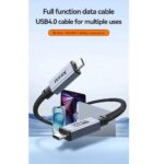 Jasoz D119 USB 4.0 Cable USB-C Male to Male 8K @60Hz Display, PD 240W Fast Charging, 40Gbps, 2m - Image 4
