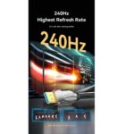 Vention HGABI DisplayPort DP 2.1, 4K@240Hz, 16K, 8K, Support - 3m Cable Cotton Braided Gold Plated - Image 2