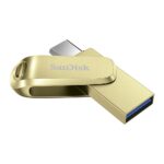 SanDisk 256GB Ultra Dual Drive Luxe USB-C 3.2 Flash Memory, 400MB/s (Gold) - Image 2