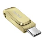 SanDisk 256GB Ultra Dual Drive Luxe USB-C 3.2 Flash Memory, 400MB/s (Gold) - Image 3