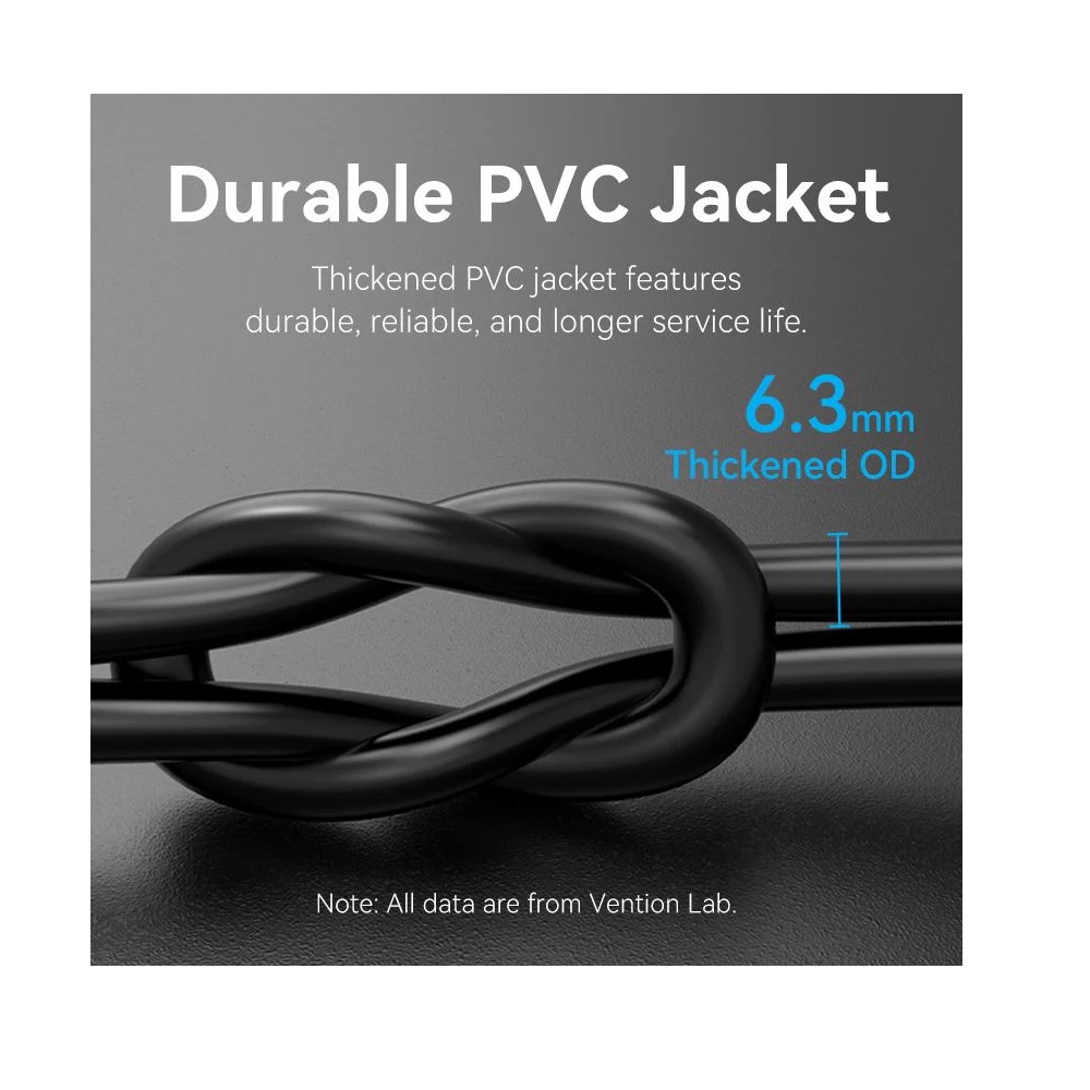 Vention Cat8 SFTP Ethernet Network Patch Cable 40Gbps 2000MHz, 1m - Image 7