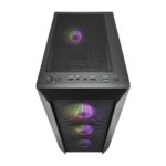 FSP CMT218 Mid Tower PC Case - Black (4-Fans) - Image 2