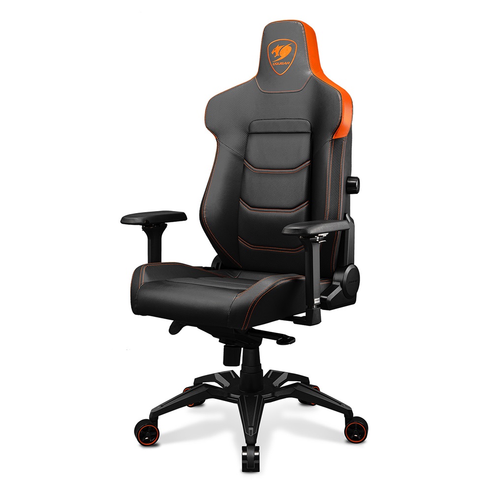Cougar Armor EVO Gaming Chair Breathable PVC Leather, Black-Orange, 160kg - Image 2