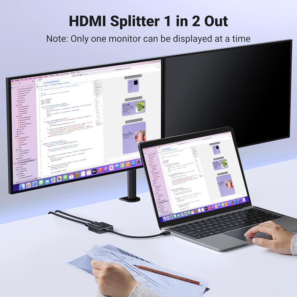 UGREEN - HDMI Switch 4K@60Hz, Bi-Directional HDMI Splitter 2 in 1 Out - CM217 - Image 3