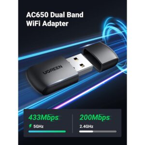UGREEN 20204 AC650 Dual-Band Wireless USB Adapter - Image 2