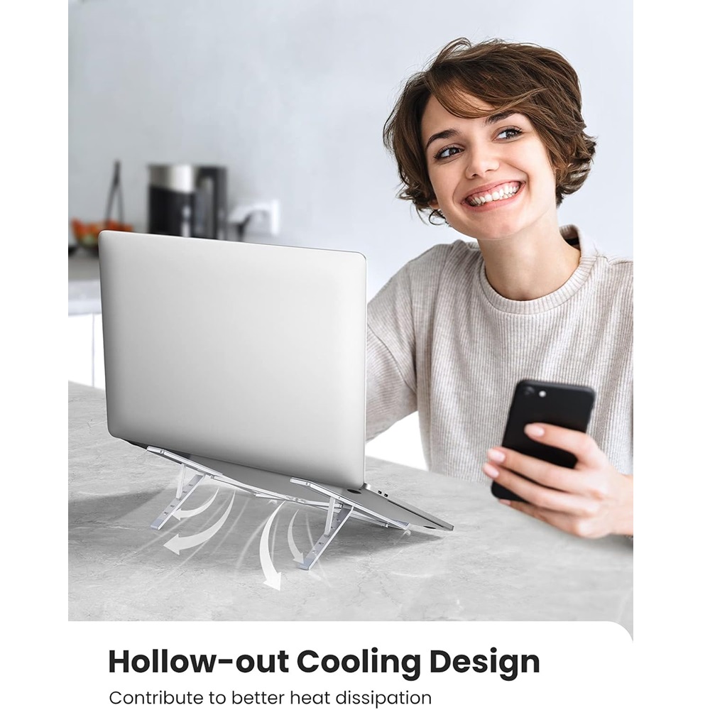 UGREEN 40289 Foldable Laptop Stand for Desk Adjustable - Image 4