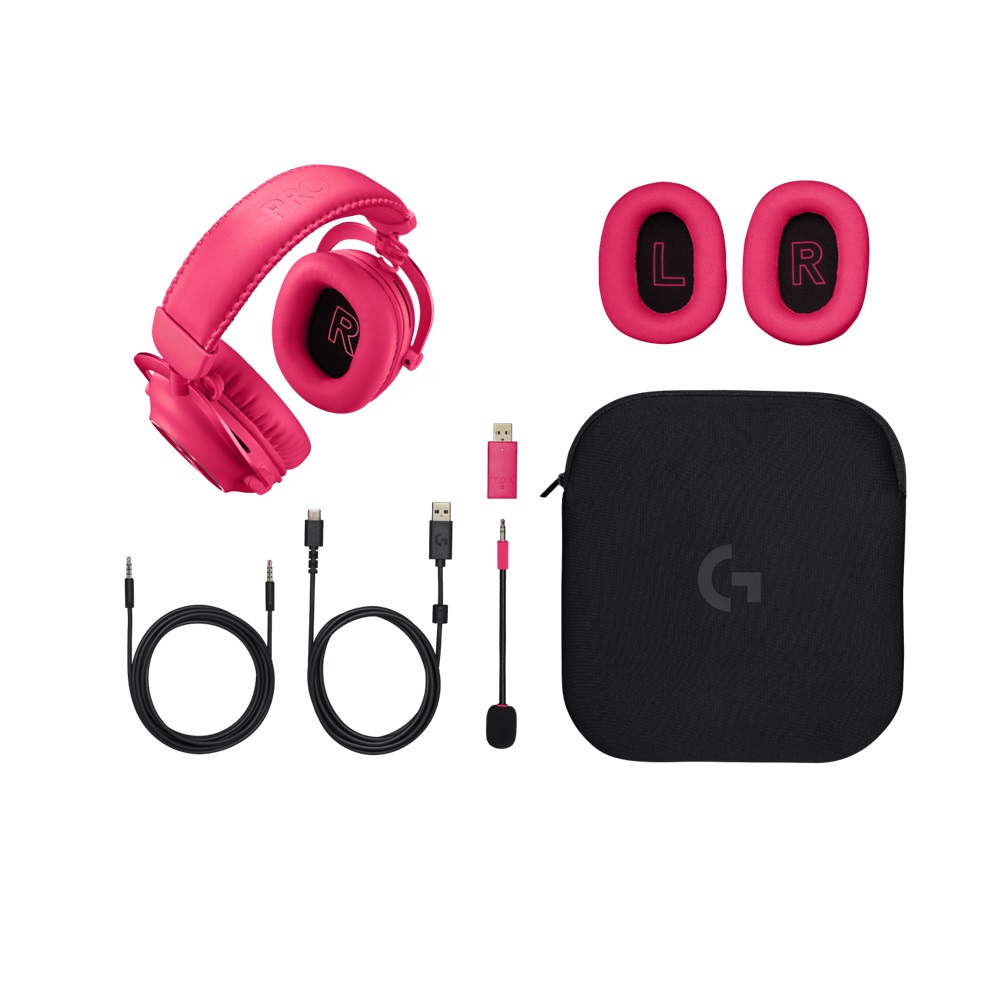 Logitech G Pro X 2 LIGHTSPEED Wireless Gaming Headset, Pink - Image 6