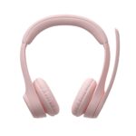 Logitech ZONE 300 Bluetooth Headset  - Rose, Dual Noise-Canceling Mics - Image 3