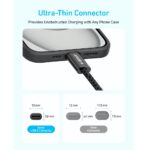 Anker 8060 Zolo USB-C to USB-C 240W Braided Fast Charging Cable, 3.3ft - 1m White, A8060H21 - Image 3
