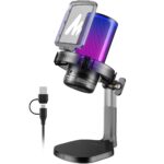 Maono DGM20 GamerWave USB Gaming Microphone with Noise Cancellation - Black - Image 2