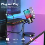 Maono DGM20 GamerWave USB Gaming Microphone with Noise Cancellation - Black - Image 5