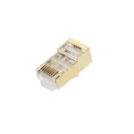 RJ45 Connector Cat6 Gold Plated Shielded, 10-Pack - Image 2