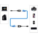 USB Extender Adapter Over CAT6 RJ45 Network Cable, 150 Ft, 45m - Image 2