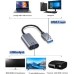 USB to HDMI Adapter USB 3.0 Male - HDMI Female Convertor - Image 2