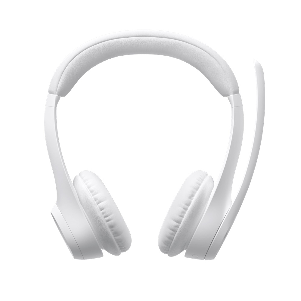 Logitech ZONE 300 Bluetooth Headset - off White, Dual Noise-Canceling Mics - Image 4