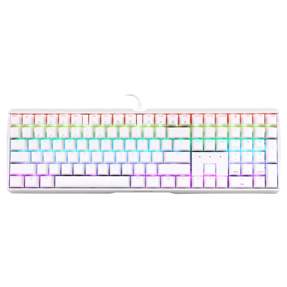 CHERRY MX 3.0S Blue Switch RGB Mechanical Gaming Keyboard - White - Image 2