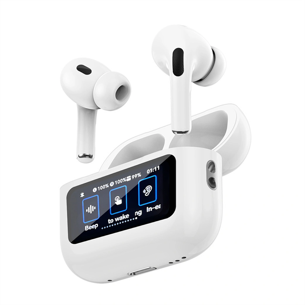 WiWU Wireless Stereo Earbuds with LCD touch screen ANC Noise Cancallation In-Ear Earphone -T22 - Image 3