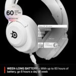 SteelSeries 61674 Arctis Nova 5P Wireless Gaming Headset - White, PC, PS5, PS4 - Image 2