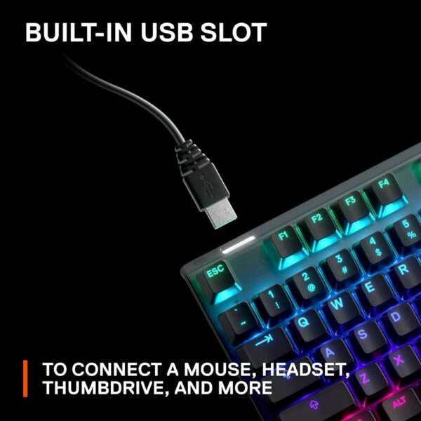 SteelSeries Apex Pro Gaming Keyboard OLED Screen - Image 5