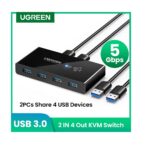 UGreen US216 USB 3.0 Sharing Switch 2 In 4 Out - Image 3