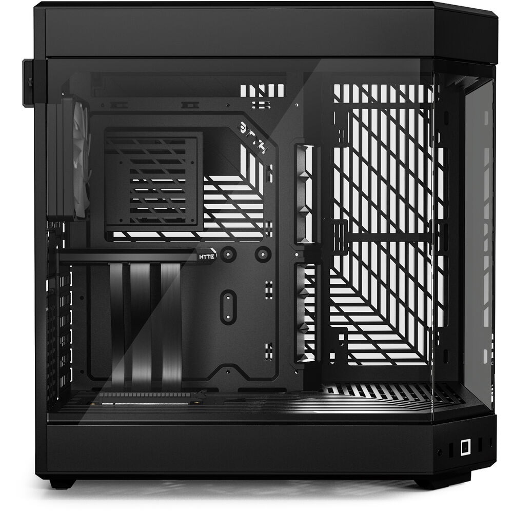 HYTE Y60 Modern Panoramic Dual Chamber ATX Mid Tower PC Case, Black (3-Fans) - Image 8