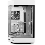 HYTE Y60 Modern Panoramic Dual Chamber ATX Mid Tower PC Case, White (3-Fans) - Image 2